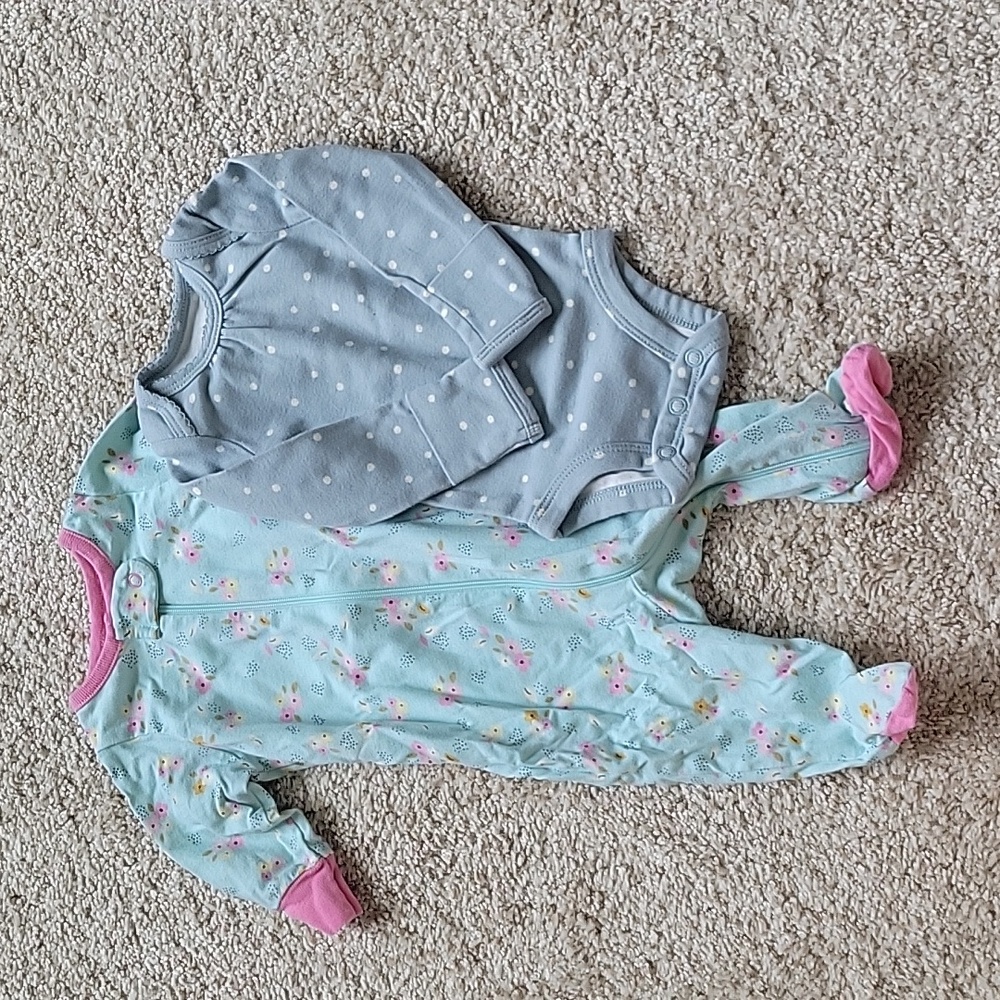 2 pack long sleeve newborn bundle